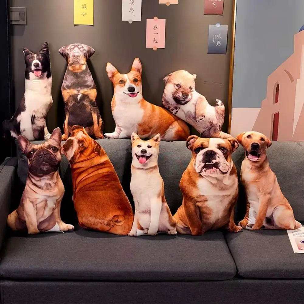 3D Simulation Dog Plush Toys Labrador Corgi Shiba Inu Bulldog Dog Stuffed Pillow Lifelike Sofa Bedroom Dog Cushion
3D Simulation Dog Plush Toys Labrador Corgi Shiba Inu Bulldog Dog Stuffed Pillow Lifelike Sofa Bedroom Dog Cushion