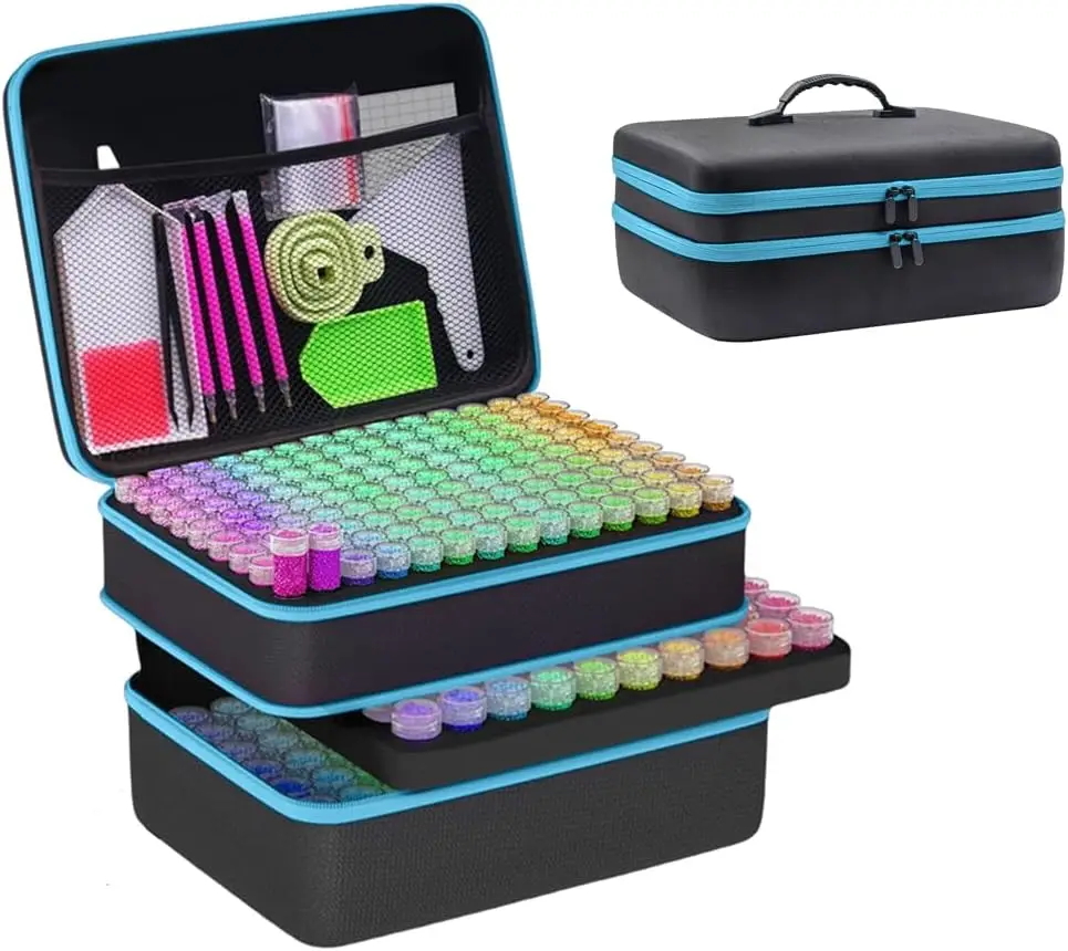 30/60/120/240 Slots Diamond Painting Storage Container, Diamond Painting Accessory kit, Jewelry Craftsmanship Beads Storage Box
30/60/120/240 Slots Diamond Painting Storage Container, Diamond Painting Accessory kit, Jewelry Craftsmanship Beads Storage Box