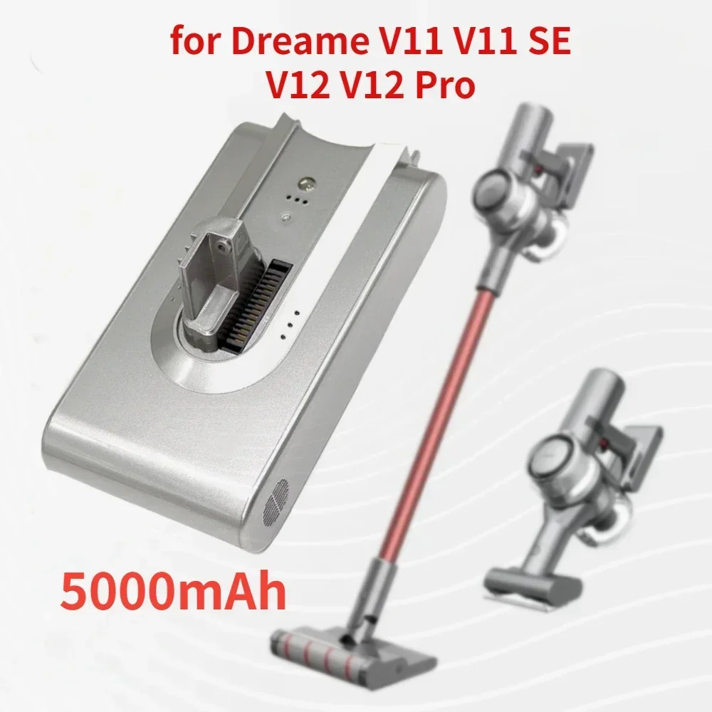 【Upgraded】Handheld Vacuum Cleaner Battery Pack Replacement for Dreame 25.2V 5000mAh V11 V11SE V12 VVT1 VVN5 VVN6 VVA1 V12Pro
【Upgraded】Handheld Vacuum Cleaner Battery Pack Replacement for Dreame 25.2V 5000mAh V11 V11SE V12 VVT1 VVN5 VVN6 VVA1 V12Pro