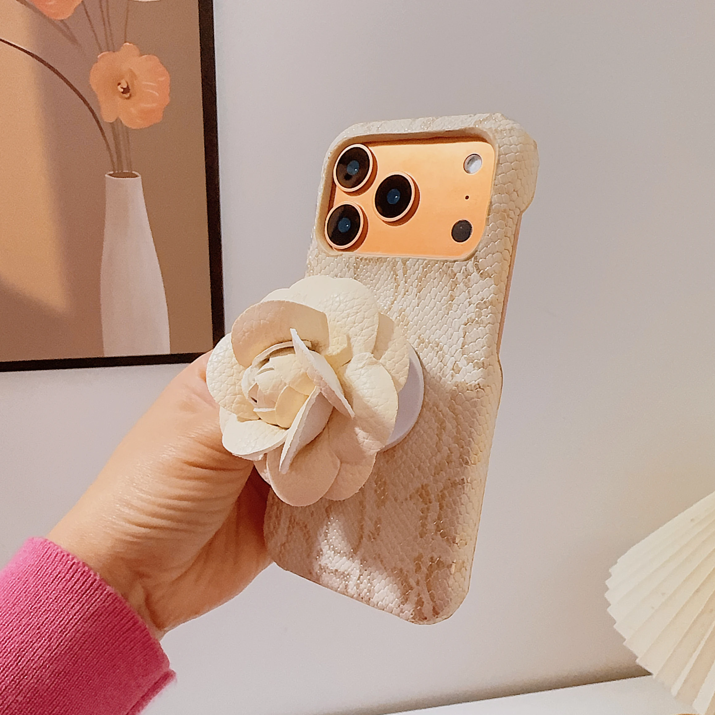 Luxury PU leather Folding flower bracket Case for iPhone 17 16 15 14 Phone Cover 17 13 12 11 Pro MAX Hard Shockproof Back Funda
Luxury PU leather Folding flower bracket Case for iPhone 17 16 15 14 Phone Cover 17 13 12 11 Pro MAX Hard Shockproof Back Funda