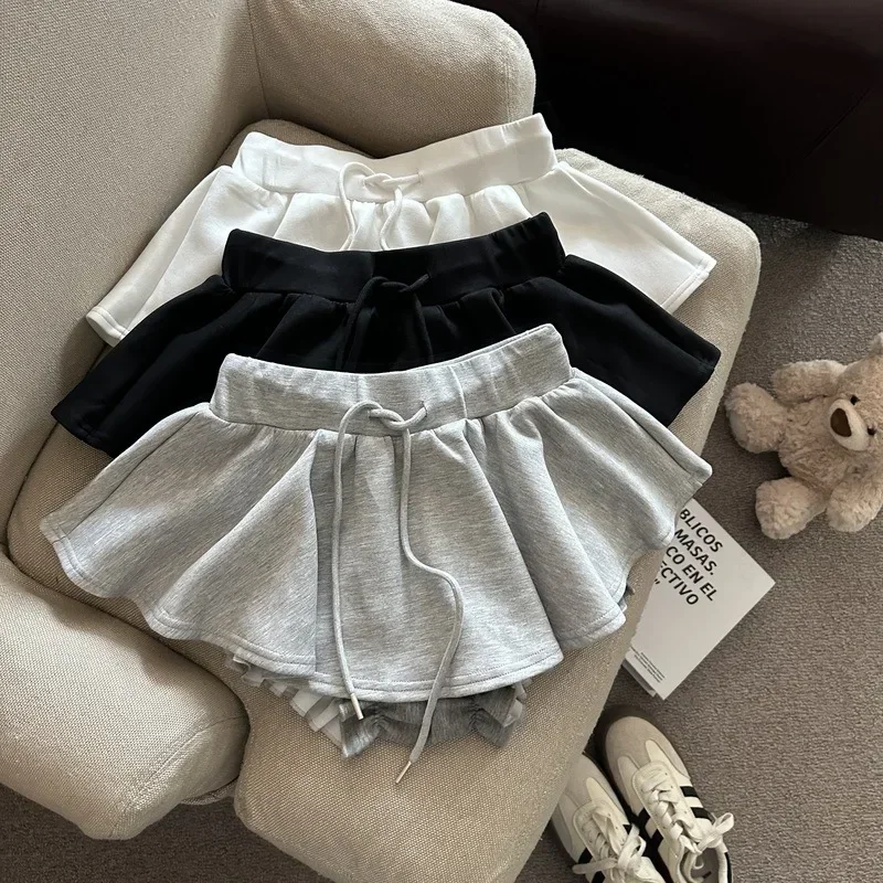 High Waist Drawstring Tutu Skirt Women Y2K Summer Fashion All-Match Mini Skirts Korean Anti Glare Kawaii Dance Skirts New
High Waist Drawstring Tutu Skirt Women Y2K Summer Fashion All-Match Mini Skirts Korean Anti Glare Kawaii Dance Skirts New