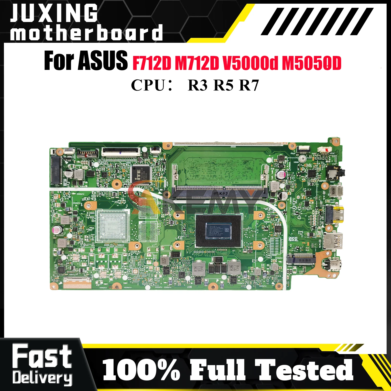 X712DA Laptop Motherboard For ASUS VivoBook X712DK M712D M5050D X712DAP X712DA X712DAU F712D V5000d X712D Mainboard R3 R5 R7 CPU
X712DA Laptop Motherboard For ASUS VivoBook X712DK M712D M5050D X712DAP X712DA X712DAU F712D V5000d X712D Mainboard R3 R5 R7 CPU