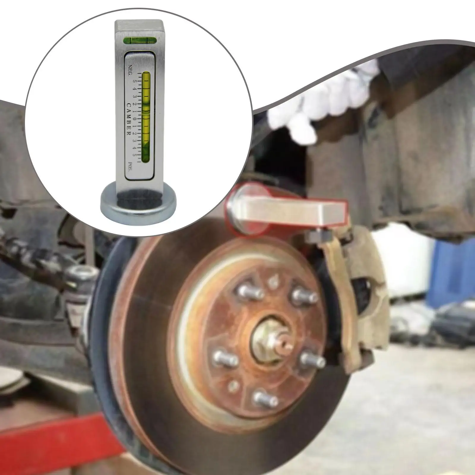 Castor Strut Wheel Alignment Gauge Tool Sturdy Magnetic Leveler Universal Automotive Accessory for Car Truck Tire Repair Kit
Castor Strut Wheel Alignment Gauge Tool Sturdy Magnetic Leveler Universal Automotive Accessory for Car Truck Tire Repair Kit