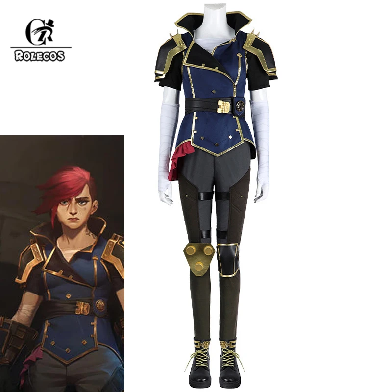 ROLECOS Game LOL Arcane Season 2 Vi Cosplay Costume Arcane Vi Cosplay Costume Role Play Halloween Women Uniform Fullset Outfit
ROLECOS Game LOL Arcane Season 2 Vi Cosplay Costume Arcane Vi Cosplay Costume Role Play Halloween Women Uniform Fullset Outfit
