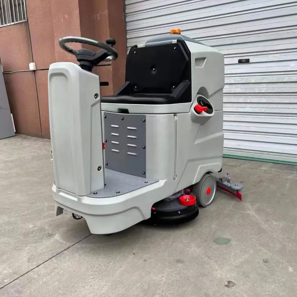 Drive a commercial automated scrubber for indoor garage floor cleaning and vacuuming
Drive a commercial automated scrubber for indoor garage floor cleaning and vacuuming