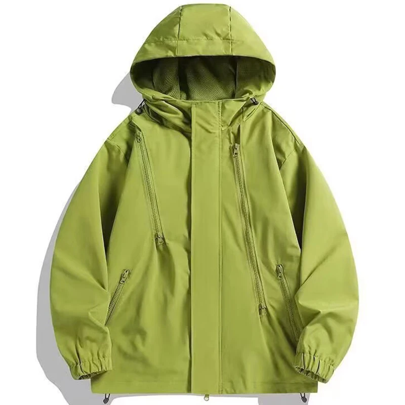 Outdoor Men's Hooded Jacket Spring Autumn New Windbreaker Waterproof Climbing Camping Solid Color Multifunction Jacket Men Coats
Outdoor Men's Hooded Jacket Spring Autumn New Windbreaker Waterproof Climbing Camping Solid Color Multifunction Jacket Men Coats