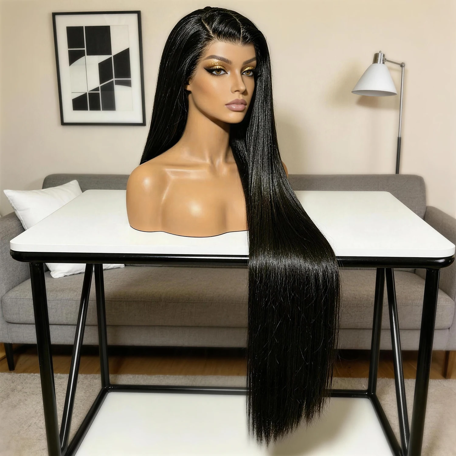 13x4 Bone Straight HD Lace Frontal Wigs Human Hair 200 Density Brazilian Black Straight Hair Lace Front Human Hair Wig for Women
13x4 Bone Straight HD Lace Frontal Wigs Human Hair 200 Density Brazilian Black Straight Hair Lace Front Human Hair Wig for Women