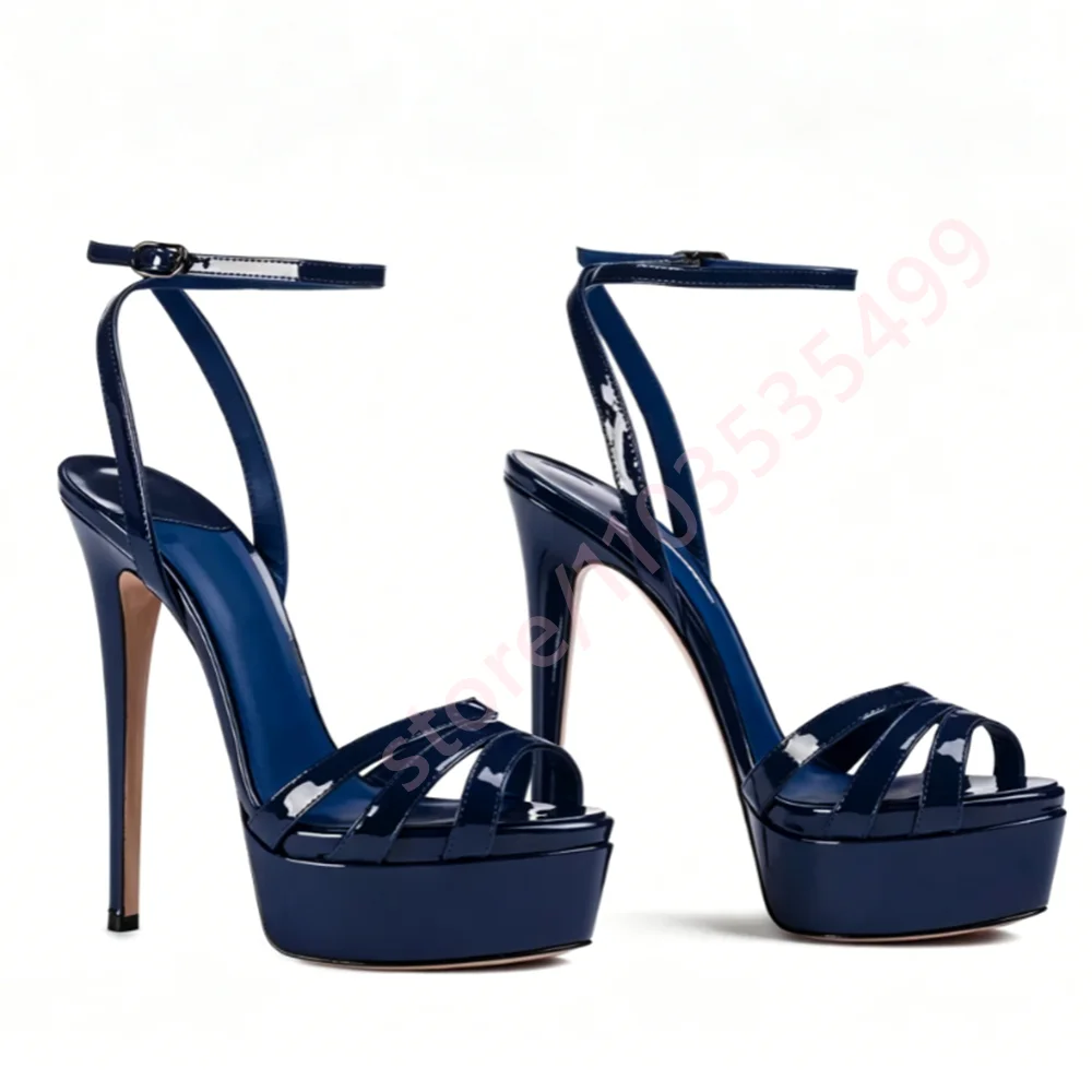 2026 Summer New Metallic Multi Strap Platform Sandals Women Open Toe Thin Ankle Strap Buckle Thin Stiletto High Heel Party Heels
2026 Summer New Metallic Multi Strap Platform Sandals Women Open Toe Thin Ankle Strap Buckle Thin Stiletto High Heel Party Heels
