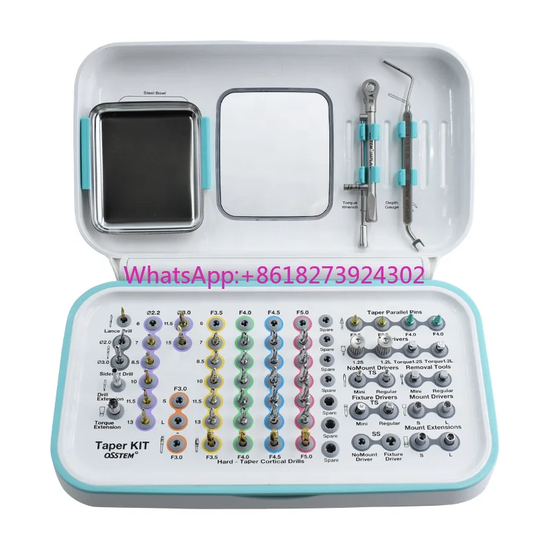 High Quality Universal Osstem Surgical Kit Dental Handpiece Stainless Steel Equipment Implant Restoration Conical Tool Box
High Quality Universal Osstem Surgical Kit Dental Handpiece Stainless Steel Equipment Implant Restoration Conical Tool Box