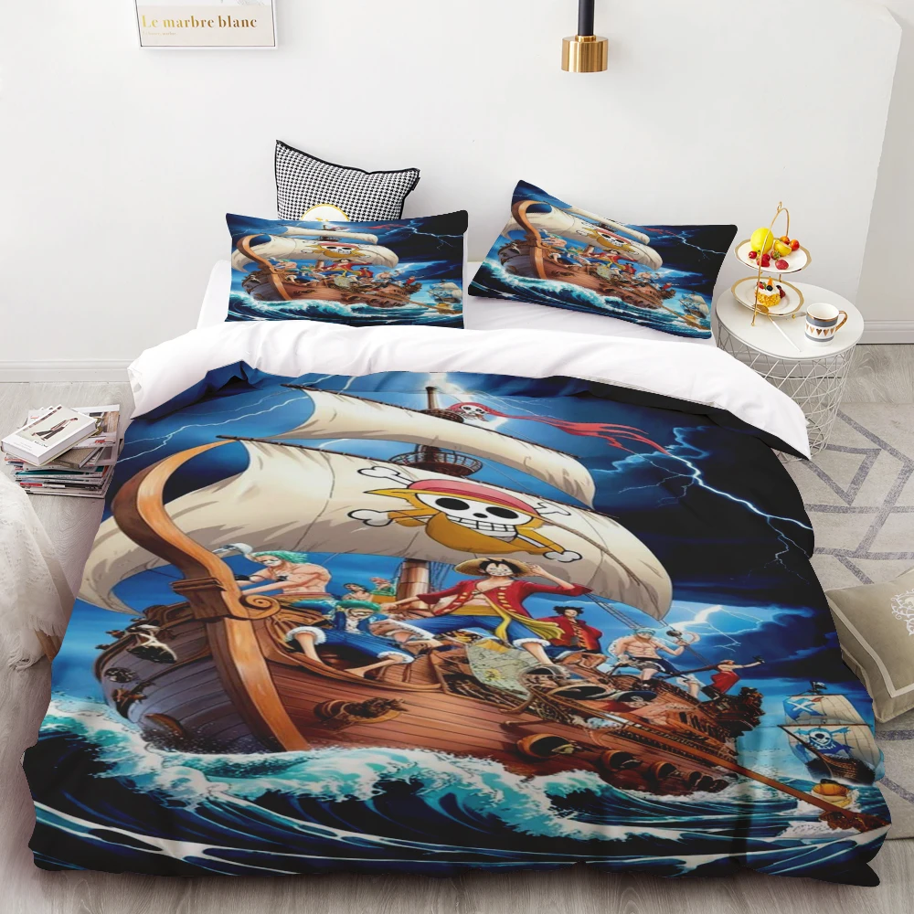 Anime One Piece Duvet Cover Set Japanese Cartoon Brooke Luffy Bedding Set Twin Full Size Bedroom Bed Decor Teens Boys
Anime One Piece Duvet Cover Set Japanese Cartoon Brooke Luffy Bedding Set Twin Full Size Bedroom Bed Decor Teens Boys
