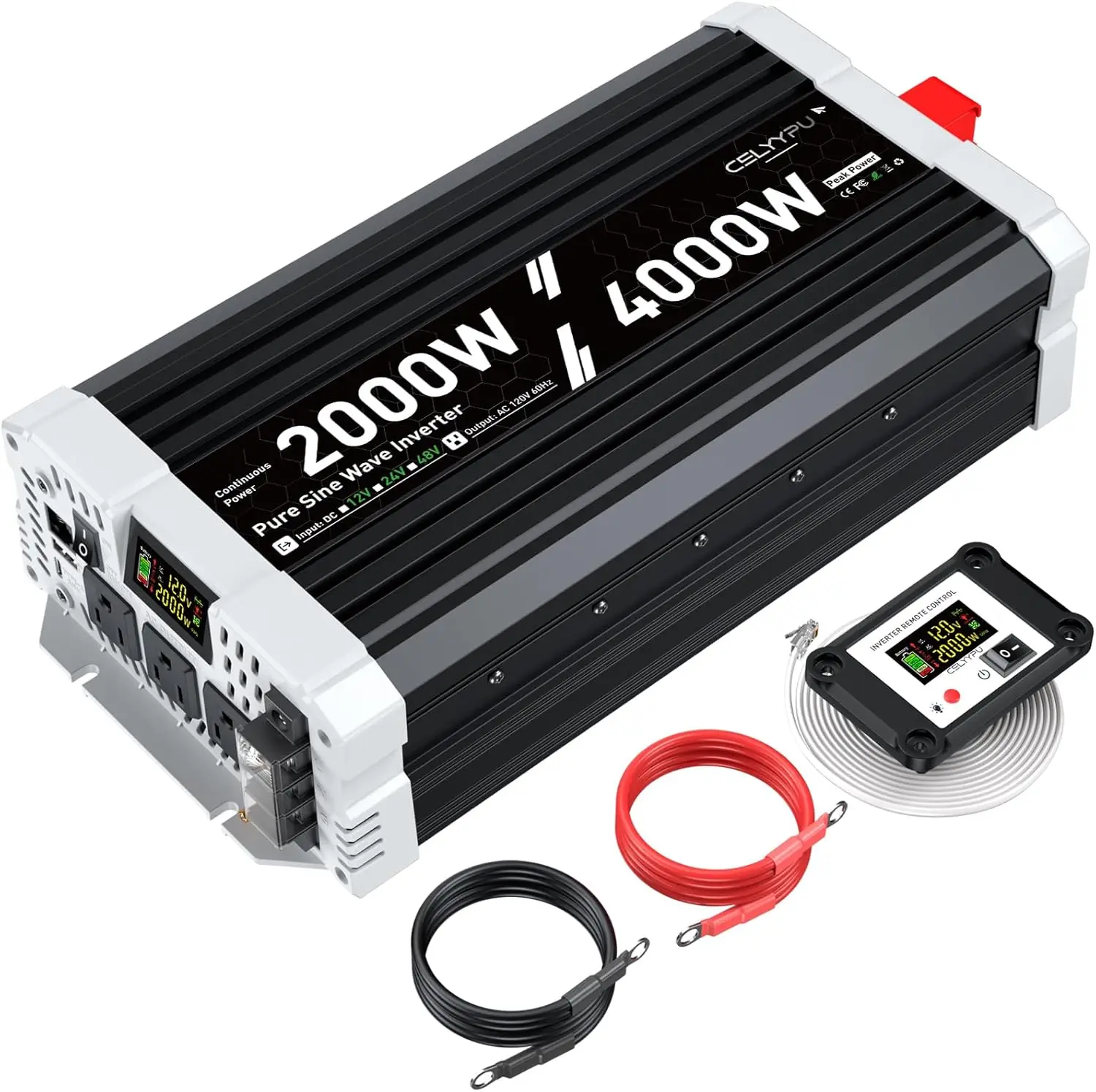 2000W Pure Sine Wave Inverter 12V Dc To 110V Ac Inverter Ac Output Usb Port Type C Port Lcd Remote Control Solar Power Rv Home E
2000W Pure Sine Wave Inverter 12V Dc To 110V Ac Inverter Ac Output Usb Port Type C Port Lcd Remote Control Solar Power Rv Home E