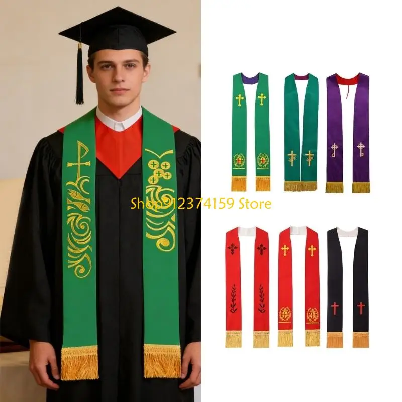G5AE Bachelor Degree Graduation Stole Religious Embroidered Polyester Shoulder Scarf
G5AE Bachelor Degree Graduation Stole Religious Embroidered Polyester Shoulder Scarf