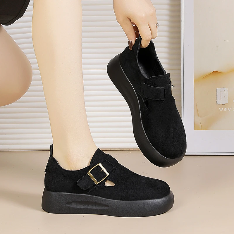 Retro Platform Loafers Comfortable Slip On Clogs Thick Soled Leather Shoes Soft Cushioned Footbed Lightweight Walking Footwear
Retro Platform Loafers Comfortable Slip On Clogs Thick Soled Leather Shoes Soft Cushioned Footbed Lightweight Walking Footwear