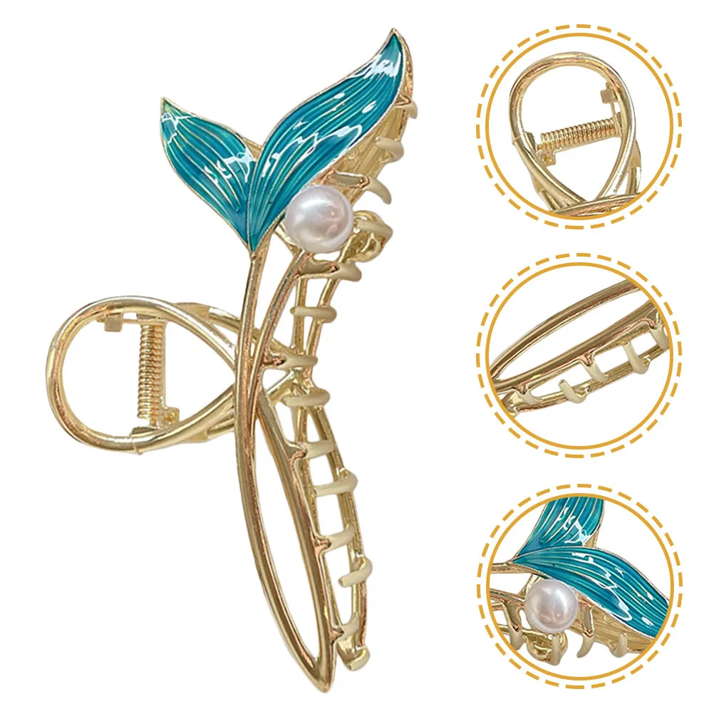 2Pcs Mermaid Hair Accessories Alloy Pearl Jaw Clips Large Claw Hair Clips for Women Daily Festival Styling Elegant Look
2Pcs Mermaid Hair Accessories Alloy Pearl Jaw Clips Large Claw Hair Clips for Women Daily Festival Styling Elegant Look