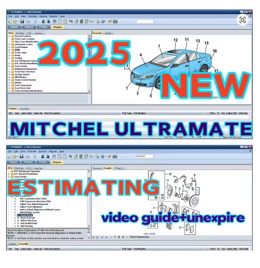 2025 NEWEST Mitchell Ultramate 7 Complete Advanced Estimating System + Ultra Patch & HAYNES PRO Vivid 2015.1 Automotive Workshop
2025 NEWEST Mitchell Ultramate 7 Complete Advanced Estimating System + Ultra Patch & HAYNES PRO Vivid 2015.1 Automotive Workshop