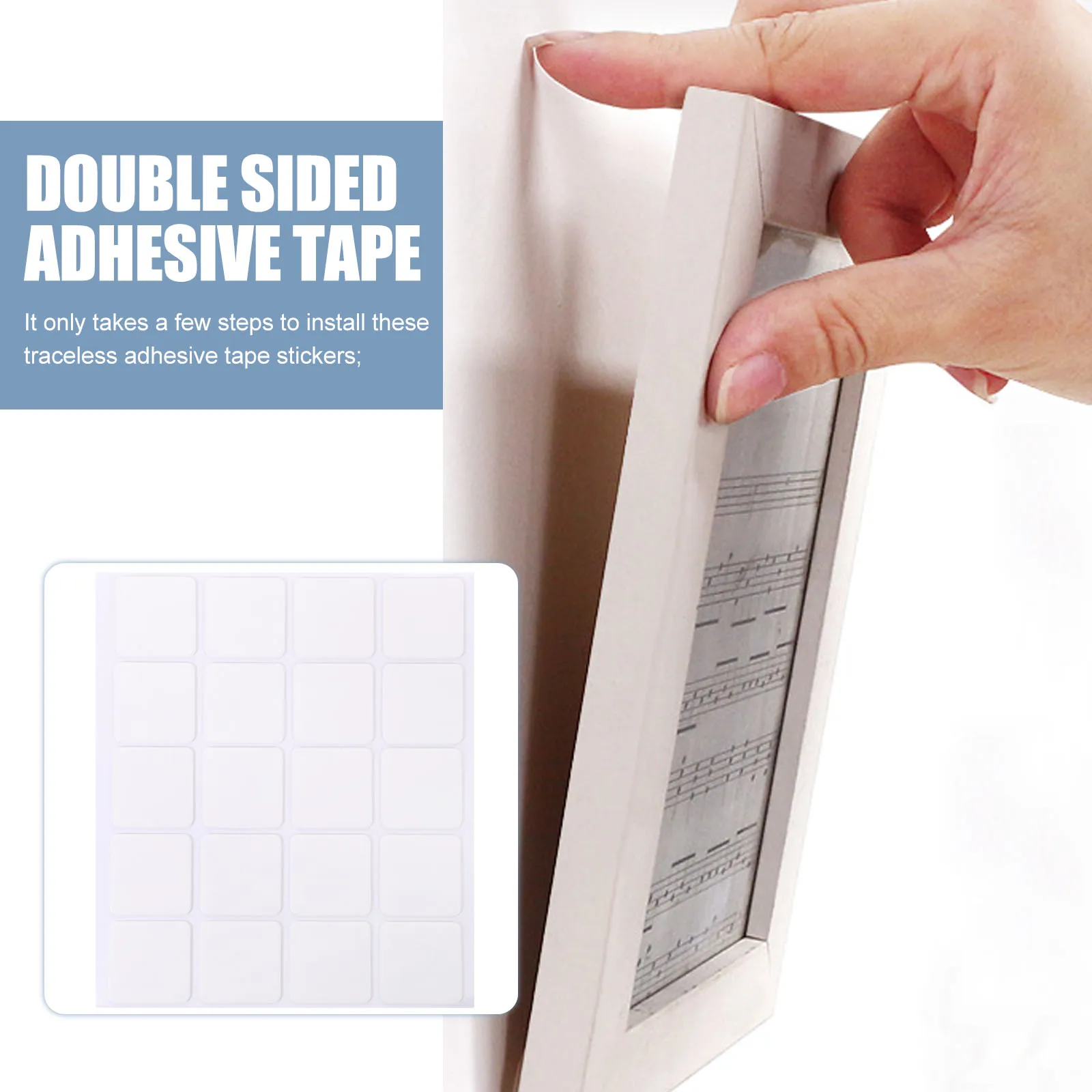 100Pcs Square Double Sided Tape Thick Adhesive Mounting Strips for Home Decor Wall Art Foam Board Glass Metal
100Pcs Square Double Sided Tape Thick Adhesive Mounting Strips for Home Decor Wall Art Foam Board Glass Metal