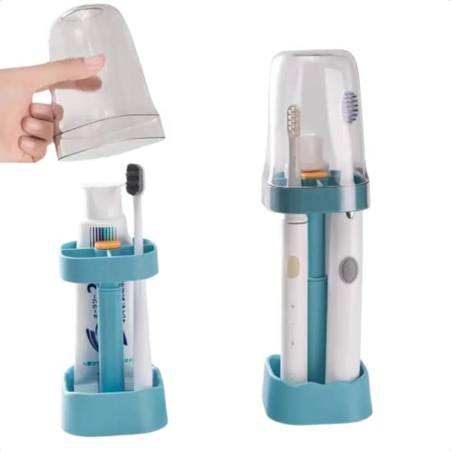 Toothbrush Holder with Cup Cover Contains 3 Slots Compatible with Electric Toothbrushes and Conventiol Toothbrushes Can Store T
Toothbrush Holder with Cup Cover Contains 3 Slots Compatible with Electric Toothbrushes and Conventiol Toothbrushes Can Store T