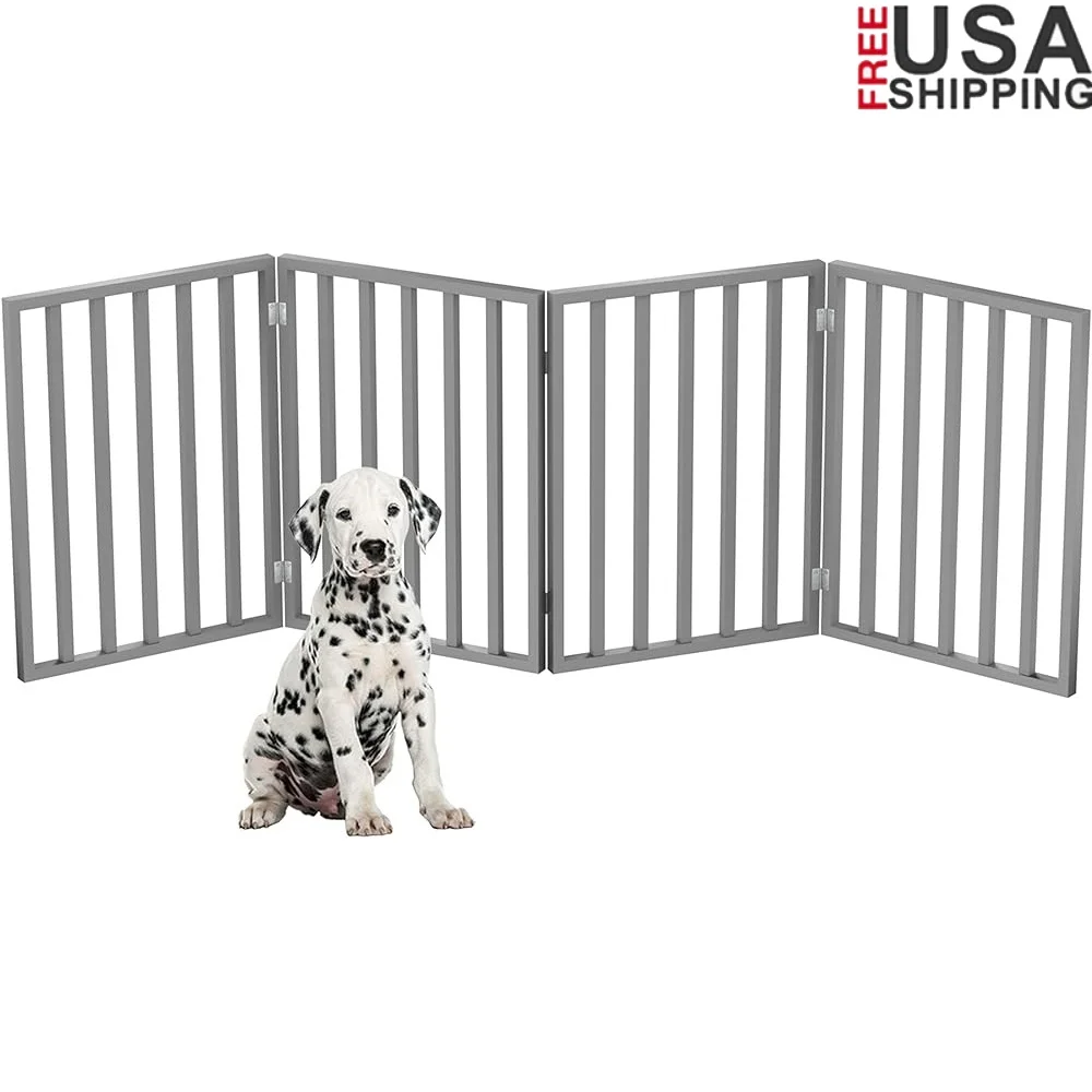 Indoor 4-Panel Dog Gate Retractable Freestanding Pet Barrier Foldable Dog Fence Stairways Hallways Doorways Safety
Indoor 4-Panel Dog Gate Retractable Freestanding Pet Barrier Foldable Dog Fence Stairways Hallways Doorways Safety