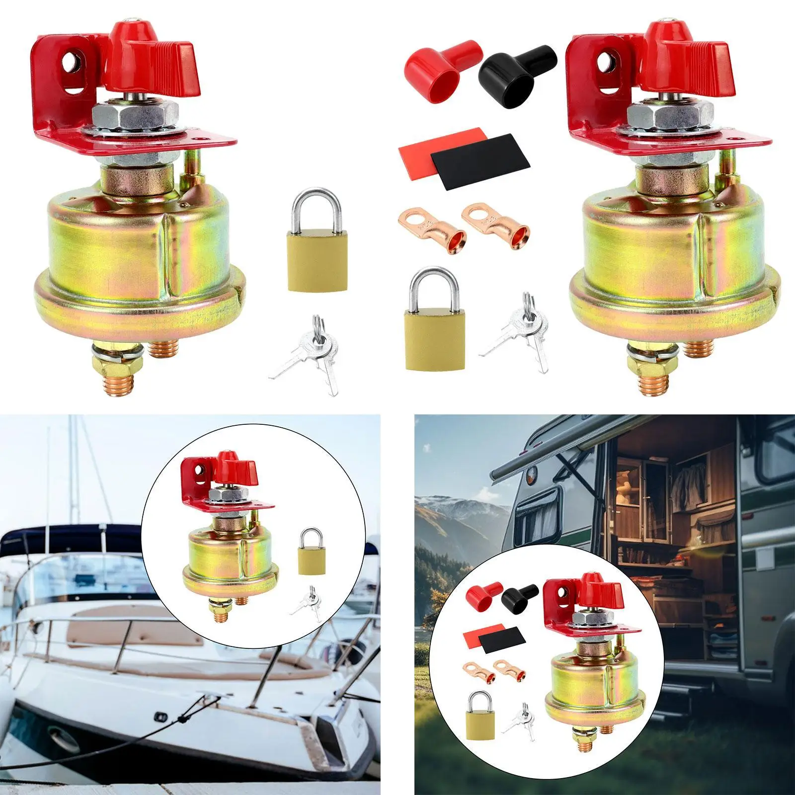 Универсальный отключатель аккумулятора, сменный изолятор отключения аккумулятора, сверхмощные аксессуары, детали 12 В-24 В для автомобилей, автодомов
Универсальный отключатель аккумулятора, сменный изолятор отключения аккумулятора, сверхмощные аксессуары, детали 12 В-24 В для автомобилей, автодомов