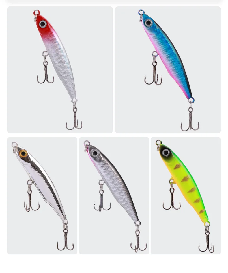 Long Casting Sinking Stickbait 3g 51mm Lipless Minnow Artificial Bait Jerkbait for Bass Rockfish Ajing Pesca
Long Casting Sinking Stickbait 3g 51mm Lipless Minnow Artificial Bait Jerkbait for Bass Rockfish Ajing Pesca