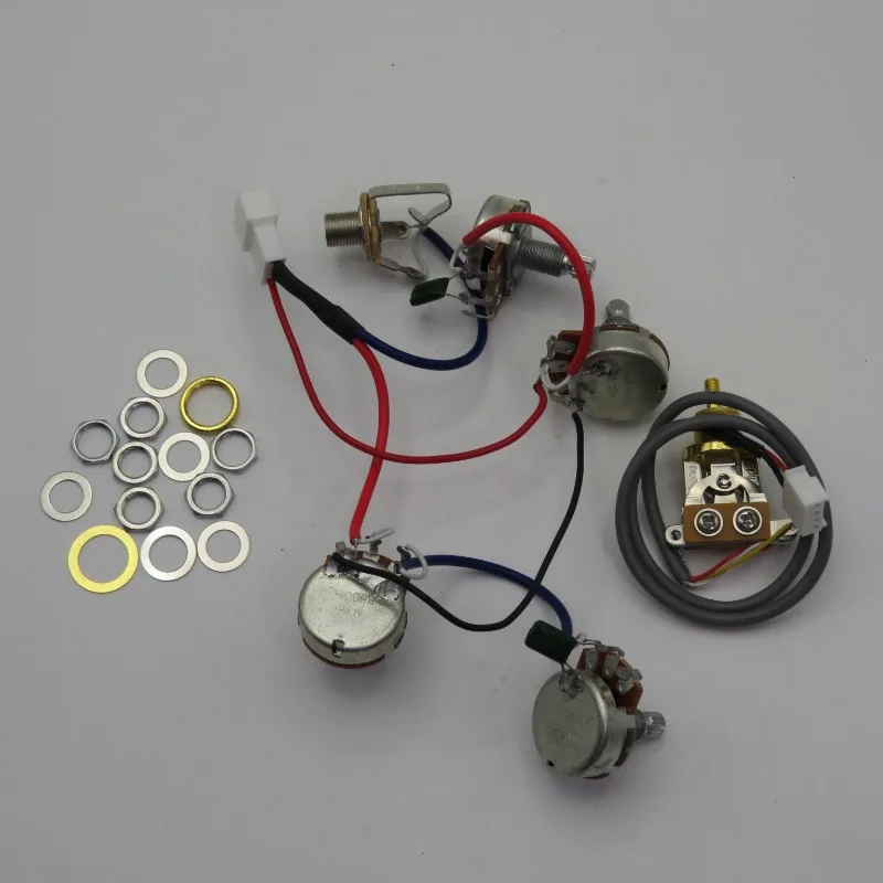 For Epi Electric Guitar Pickup Pre-wired Wiring Harness 2V2T JS For SG LP Guitar
For Epi Electric Guitar Pickup Pre-wired Wiring Harness 2V2T JS For SG LP Guitar