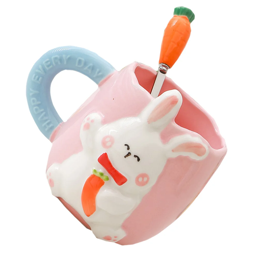 Ceramic Bunny Mug Adorable Rabbit Design Handmade Cup for Coffee Tea Ideal for Couples Home Drinkware with Matching Spoon
Ceramic Bunny Mug Adorable Rabbit Design Handmade Cup for Coffee Tea Ideal for Couples Home Drinkware with Matching Spoon