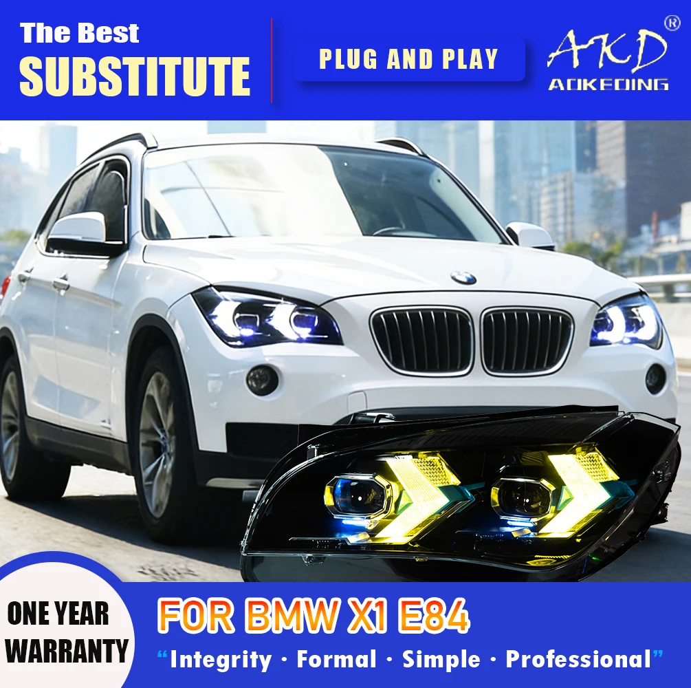 AKD Head Lamp for BMW X1 E84 LED Headlight 2011-2015 Headlights E84 DRL Turn Signal High Beam Angel Eye Projector Lens
AKD Head Lamp for BMW X1 E84 LED Headlight 2011-2015 Headlights E84 DRL Turn Signal High Beam Angel Eye Projector Lens
