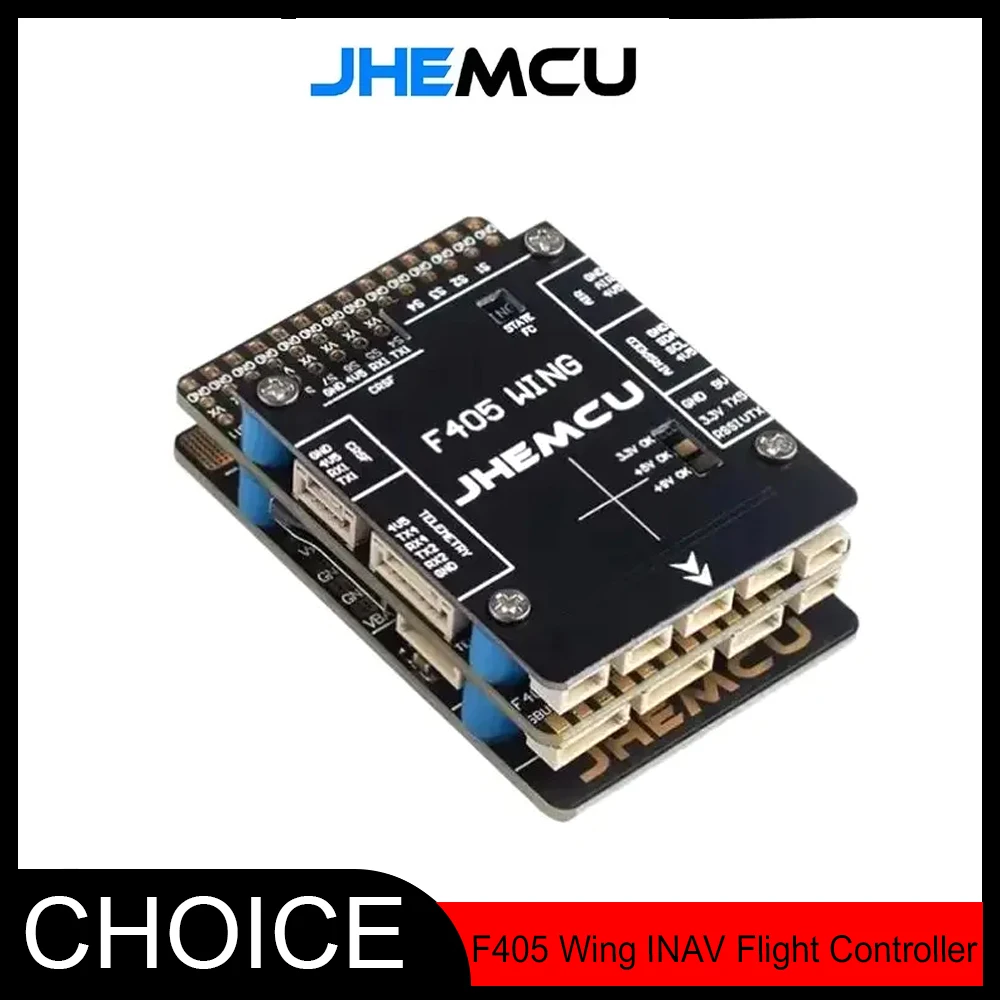 JHEMCU 2025 Новый контроллер полета F405 Wing INAV с барометром, гироскопом, экранным меню, черной коробкой, BEC для радиоуправляемого самолета, фиксированным крылом
JHEMCU 2025 Новый контроллер полета F405 Wing INAV с барометром, гироскопом, экранным меню, черной коробкой, BEC для радиоуправляемого самолета, фиксированным крылом
