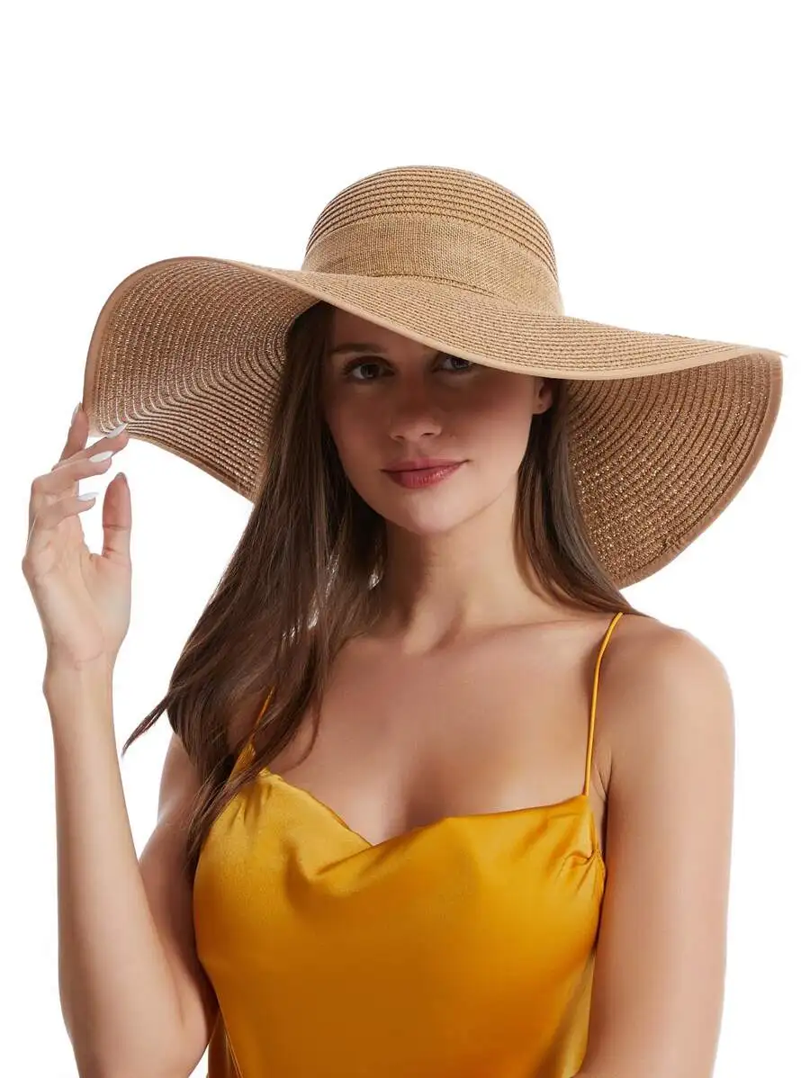 Women Wide Brim Straw Sun Hat Soft Foldable Beach Summer Hat
Women Wide Brim Straw Sun Hat Soft Foldable Beach Summer Hat