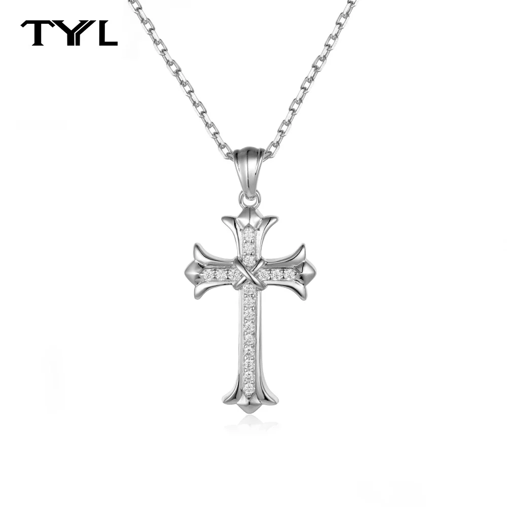 TYYL D/VVS1 Moissanite Cross Pendant Necklaces for Women Men 925 Silver Pendants Collar Neck Chain Goth Party Wedding Jewelry
TYYL D/VVS1 Moissanite Cross Pendant Necklaces for Women Men 925 Silver Pendants Collar Neck Chain Goth Party Wedding Jewelry