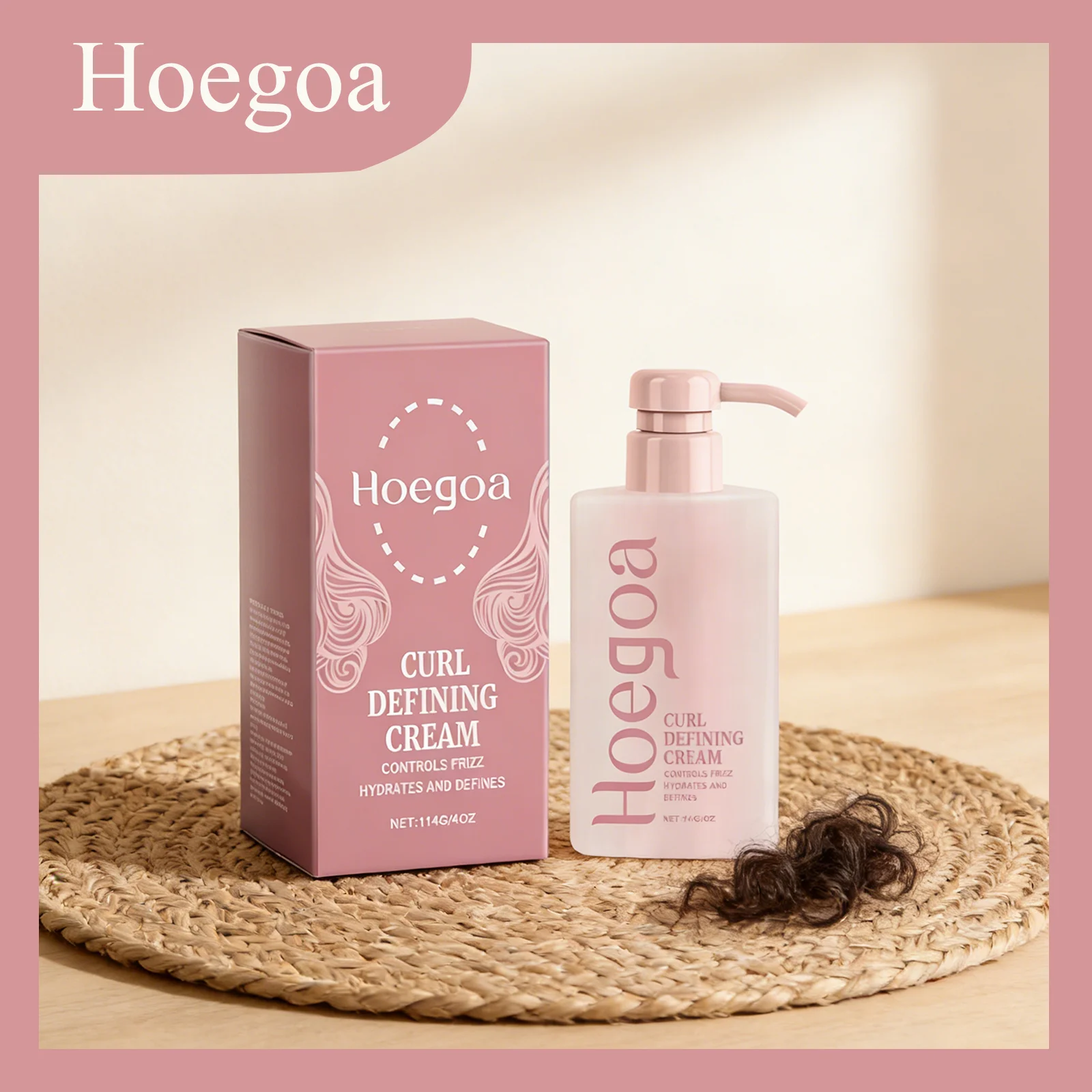 Hoegoa 114G Curl Defining Cream Instantly Enhance Hair Luster Effectively Resist High Temperature Damage Natural Shaping Cream
Hoegoa 114G Curl Defining Cream Instantly Enhance Hair Luster Effectively Resist High Temperature Damage Natural Shaping Cream