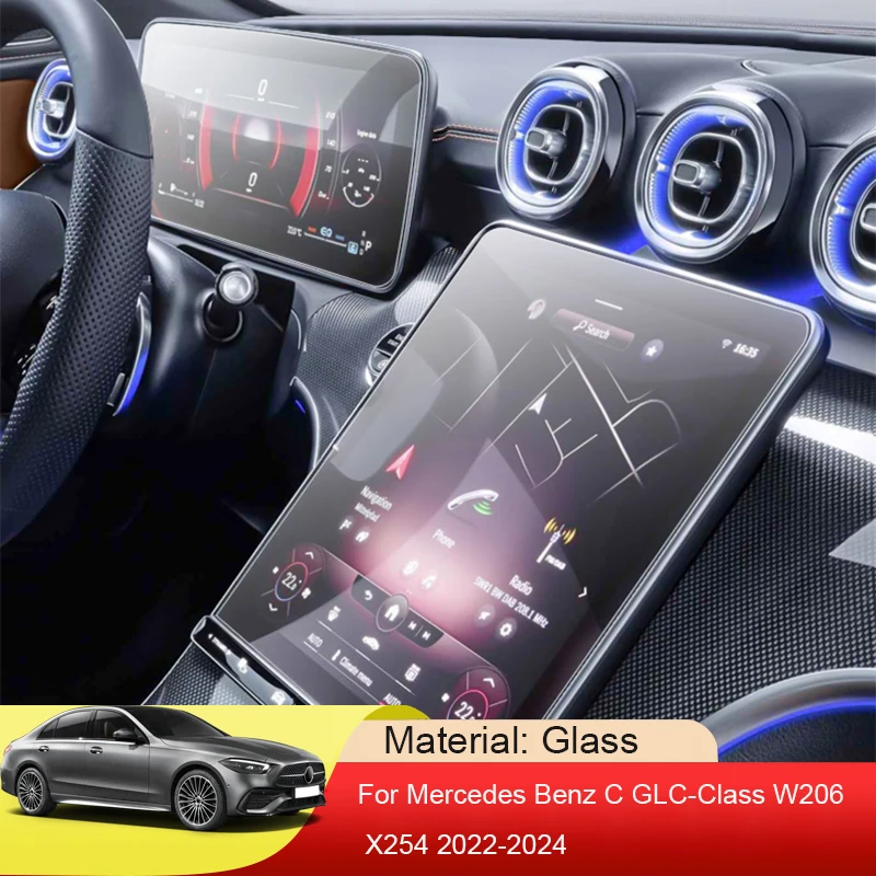 Защитная пленка для экрана навигатора GPS автомобиля, закаленная пленка для автомобильной приборной панели Mercedes-Benz C GLC-Class W206 X254 2022-2024
Защитная пленка для экрана навигатора GPS автомобиля, закаленная пленка для автомобильной приборной панели Mercedes-Benz C GLC-Class W206 X254 2022-2024
