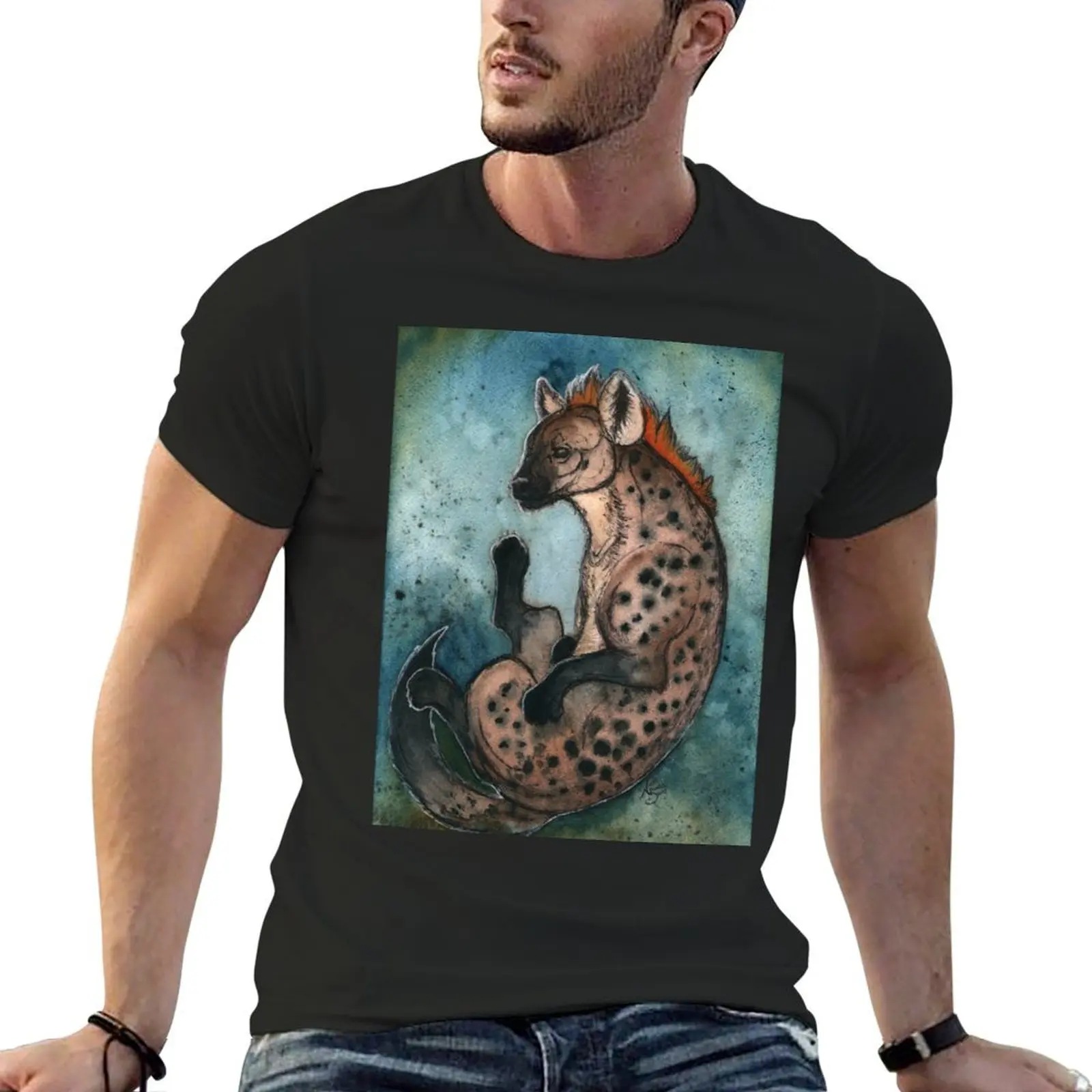 Watercolor Wildlife: Misunderstood (Spotted Hyaena) T-Shirt Short sleeve tee luxury t-shirt men clothes
Watercolor Wildlife: Misunderstood (Spotted Hyaena) T-Shirt Short sleeve tee luxury t-shirt men clothes