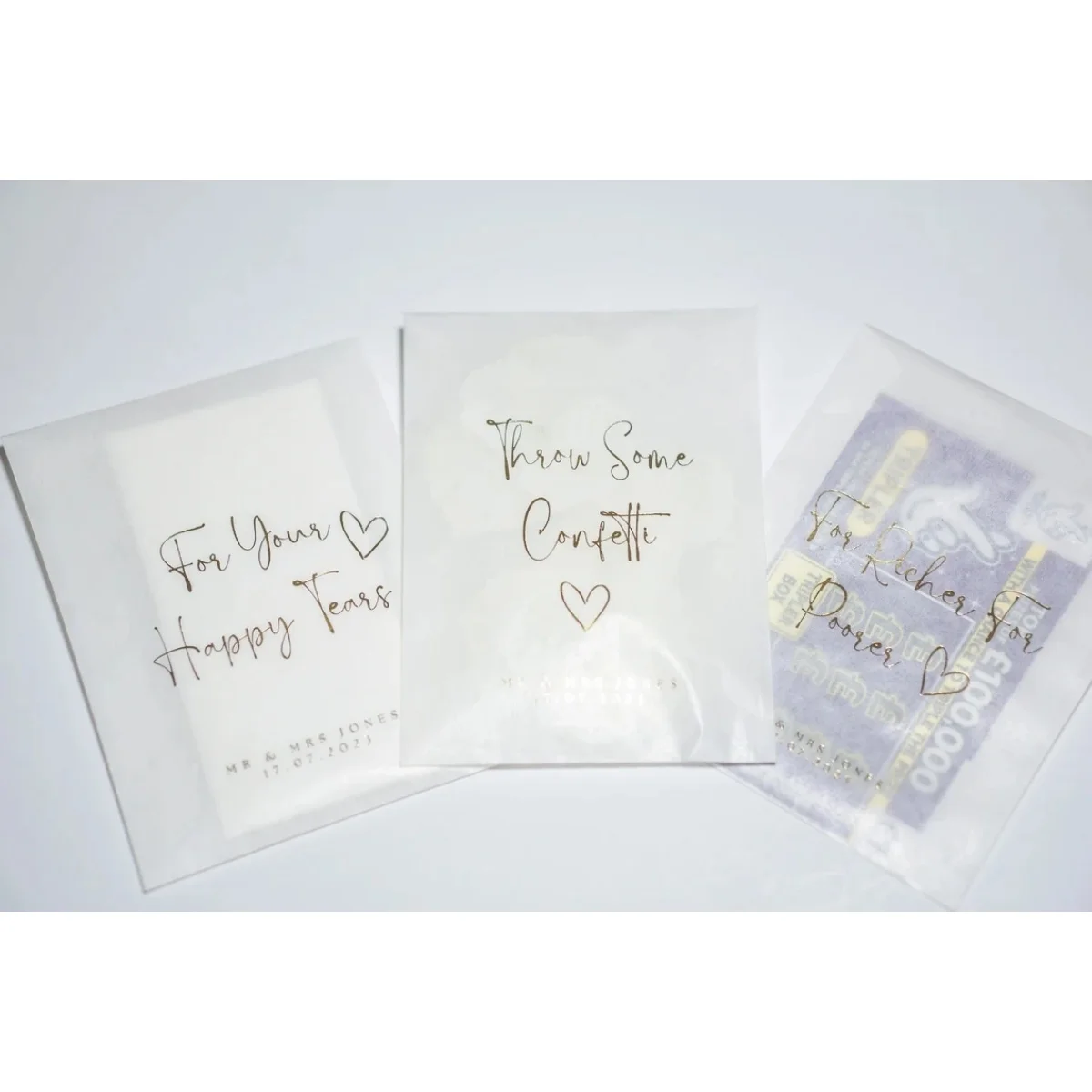 Confetti Bags | For Your Happy Tears | Lucky In Love Bags | For Richer For Poorer Bags | Scratch Card Bags Holder | Lotto | Tiss
Confetti Bags | For Your Happy Tears | Lucky In Love Bags | For Richer For Poorer Bags | Scratch Card Bags Holder | Lotto | Tiss