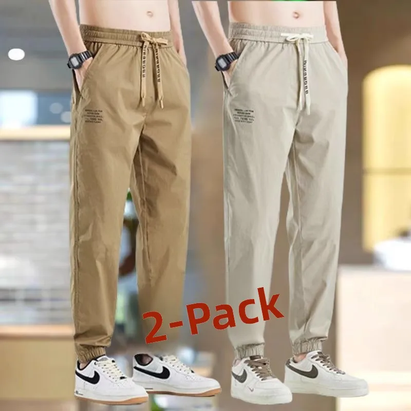Summer Ice Silk Loose Men's Casual Pants Thin Qui Dry Sports Trousers Youth Faion Long Pants Straight Leg mid Waist
Summer Ice Silk Loose Men's Casual Pants Thin Qui Dry Sports Trousers Youth Faion Long Pants Straight Leg mid Waist
