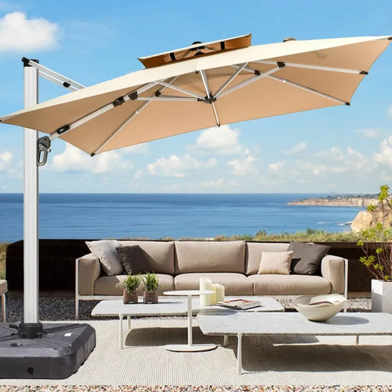 Commercial Grade 3x4m Cantilever Sun Umbrella - Waterproof LED Canopy & Sand-Filled Base for 5-Star Resorts/Restaurants
Commercial Grade 3x4m Cantilever Sun Umbrella - Waterproof LED Canopy & Sand-Filled Base for 5-Star Resorts/Restaurants