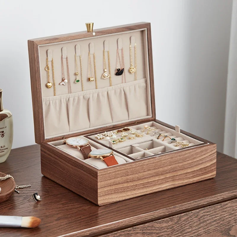 Light Luxury Large Capacity Jewelry BoxIn Home Furnishings Dustproof High-end Exquisite Ring Necklace Jewelry Storage Boxes
Light Luxury Large Capacity Jewelry BoxIn Home Furnishings Dustproof High-end Exquisite Ring Necklace Jewelry Storage Boxes