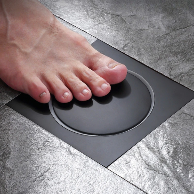Bathroom square bounce floor drain, dry area, stainless steel floor drain, center foot type, odor proof floor drain, bright
Bathroom square bounce floor drain, dry area, stainless steel floor drain, center foot type, odor proof floor drain, bright