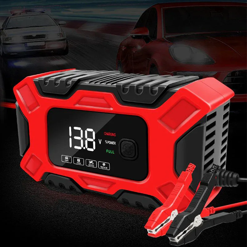 12V 6A Full Automatic Car Battery Charge Device Digital Pulse Repair Charger Intelligent Power Charge Pulse Repairing Chargers
12V 6A Full Automatic Car Battery Charge Device Digital Pulse Repair Charger Intelligent Power Charge Pulse Repairing Chargers