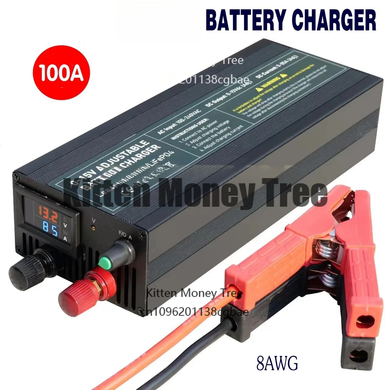 12V Lithium Battery Intelligent Charger 60A 85a Voltage Adjustable 14.6V 100A Battery Adapter
12V Lithium Battery Intelligent Charger 60A 85a Voltage Adjustable 14.6V 100A Battery Adapter