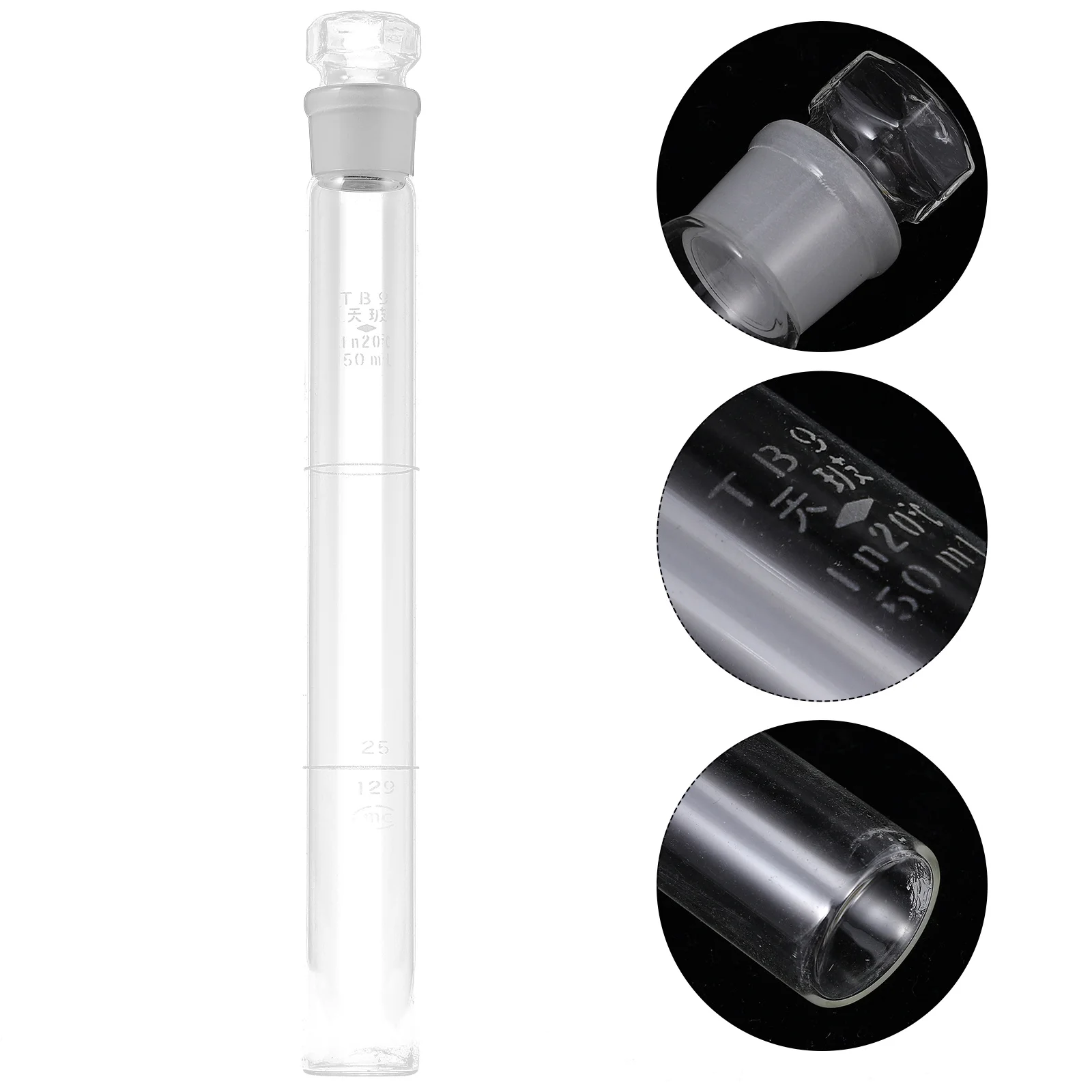 Glass Scientific Tube 50ml Color Comparison Colorimetric Cylinder Experiment Tools
Glass Scientific Tube 50ml Color Comparison Colorimetric Cylinder Experiment Tools