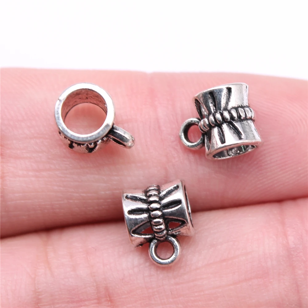Wholesale 400pcs/bag 10x7x7mm Bails Beads Charms Antique Silver Color For DIY Jewelry Making Jewelry Accessories
Wholesale 400pcs/bag 10x7x7mm Bails Beads Charms Antique Silver Color For DIY Jewelry Making Jewelry Accessories