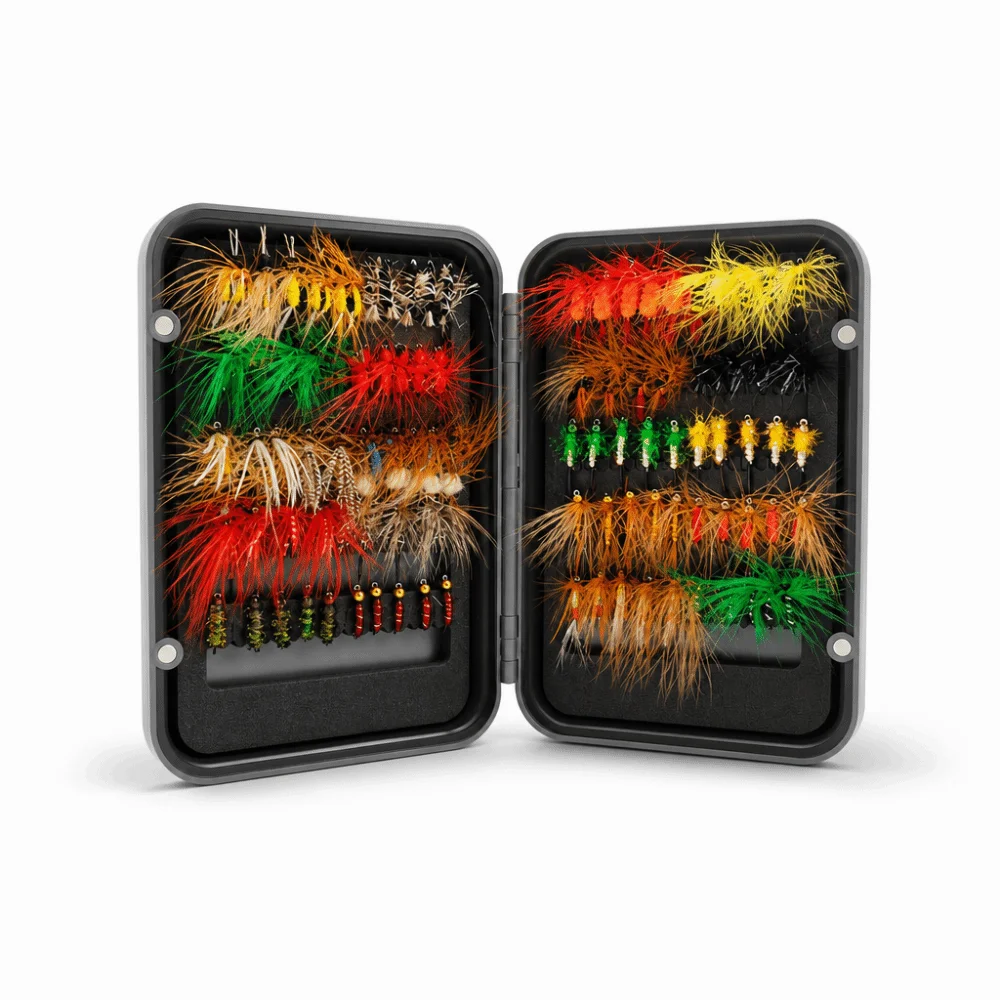 100PCS Lifelike Handmade Fly Fishing Kit Lightweight Colorful Fly Fishing Flies Kit Fly Fishing Lures Freshwater Fishing
100PCS Lifelike Handmade Fly Fishing Kit Lightweight Colorful Fly Fishing Flies Kit Fly Fishing Lures Freshwater Fishing