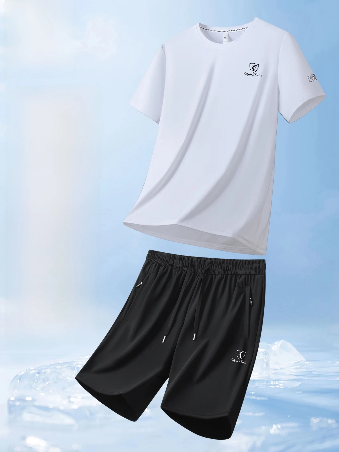 Мужской летний спортивный костюм Lincoln Luxury Ice Silk: футболка и шорты для фитнеса и бега, молодежная одежда
Мужской летний спортивный костюм Lincoln Luxury Ice Silk: футболка и шорты для фитнеса и бега, молодежная одежда