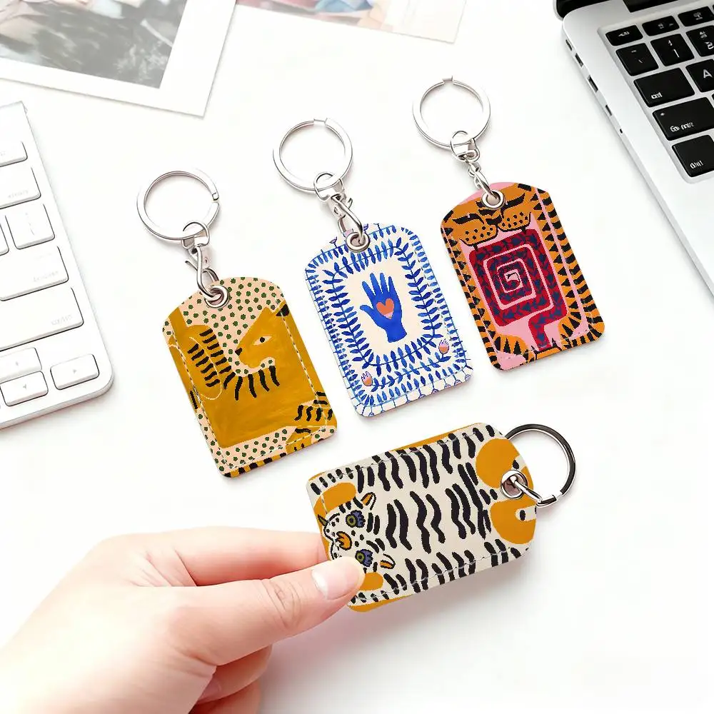 Яркий абстрактный держатель для карт с изображением тигра и леопарда (Египет), подходит для банковских карт, библиотек, парковок, автобусов, метро и ключей.
Яркий абстрактный держатель для карт с изображением тигра и леопарда (Египет), подходит для банковских карт, библиотек, парковок, автобусов, метро и ключей.