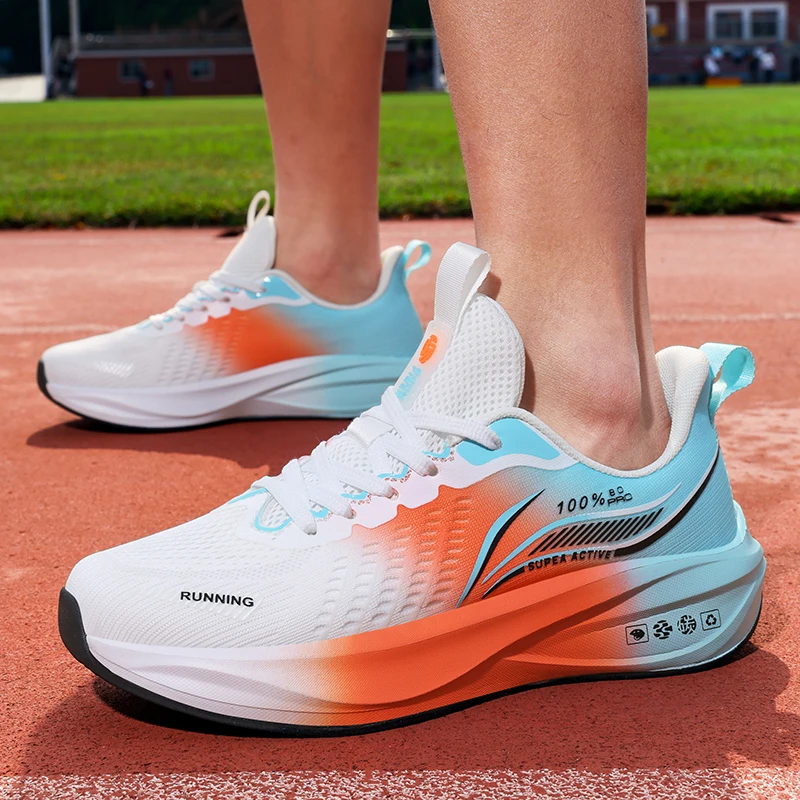 Мужская спортивная обувь, легкие гоночные кроссовки из карбоновой пластины, зимняя амортизация, противоскользящие, износостойкие, дышащие.
Мужская спортивная обувь, легкие гоночные кроссовки из карбоновой пластины, зимняя амортизация, противоскользящие, износостойкие, дышащие.