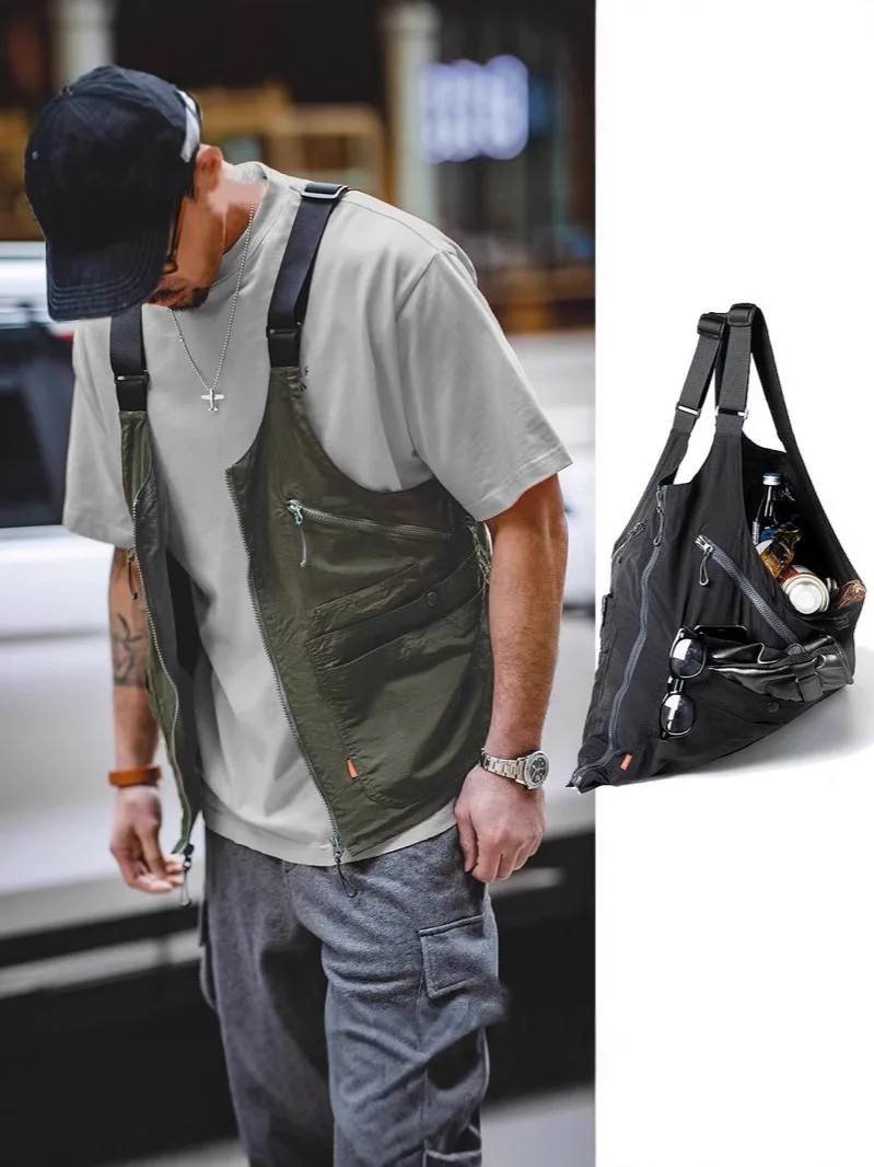 2026 Multi-Functional Utility Vest to Tote Bag Men Women Streetwear Cargo Waistcoat Adjustable Straps, Outdoor Tactical Backpack
2026 Multi-Functional Utility Vest to Tote Bag Men Women Streetwear Cargo Waistcoat Adjustable Straps, Outdoor Tactical Backpack