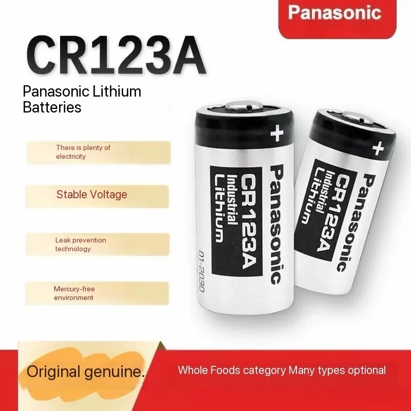 Panasonic CR123A 123 Lithium 3V Arlo Camera Battery CR123A CR17345 DL123A EL123A 123A
Panasonic CR123A 123 Lithium 3V Arlo Camera Battery CR123A CR17345 DL123A EL123A 123A