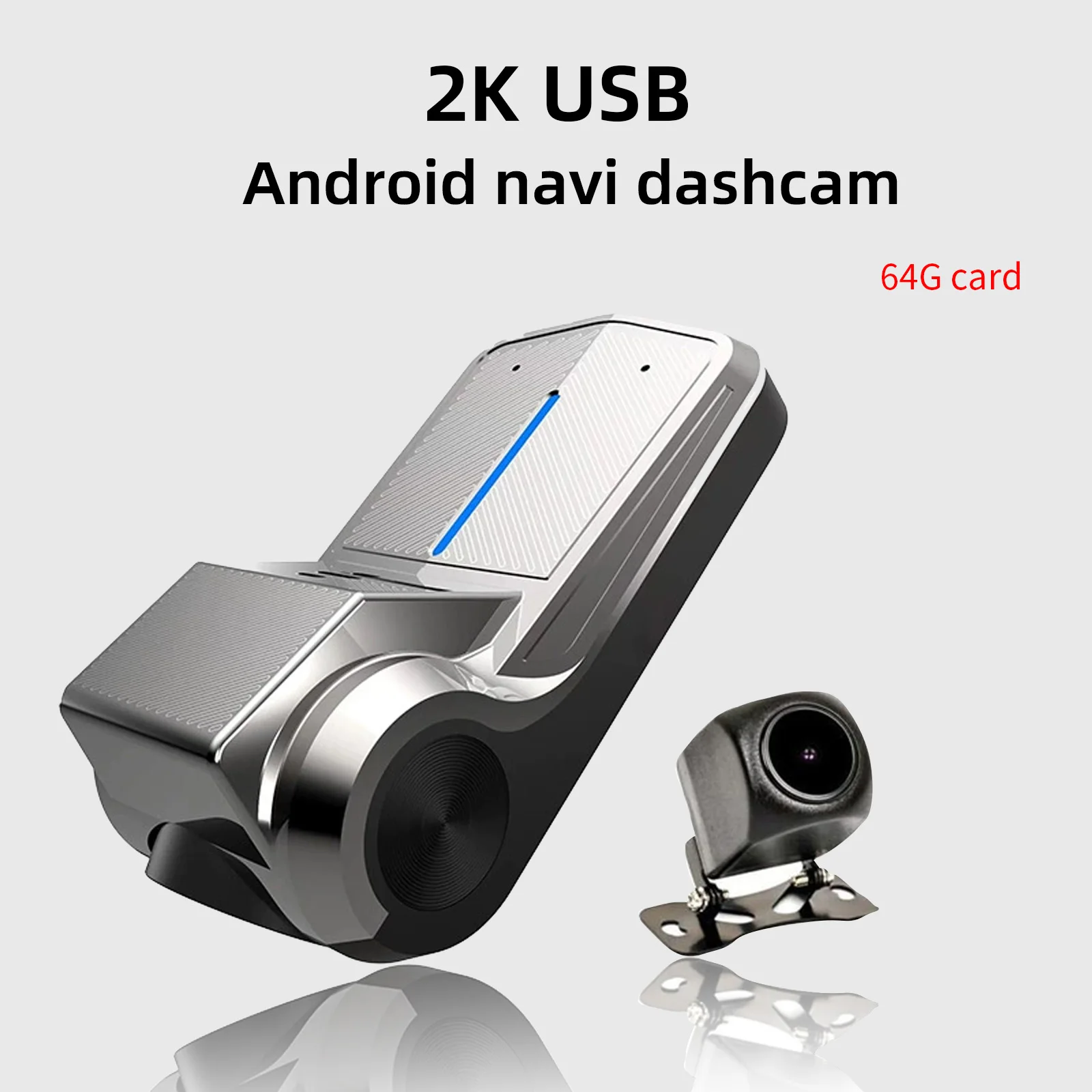 2K USB dashcam for Android navigation w/ADAS BSD 1080P dual camera DVR recorder 64G card
2K USB dashcam for Android navigation w/ADAS BSD 1080P dual camera DVR recorder 64G card