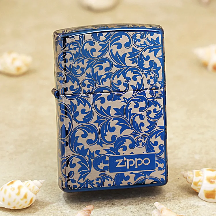 Genuine Zippo Blue Ice vines oil lighter copper windproof cigarette Kerosene lighters Gift with anti-counterfeiting code
Genuine Zippo Blue Ice vines oil lighter copper windproof cigarette Kerosene lighters Gift with anti-counterfeiting code